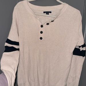 Henley style sweater top